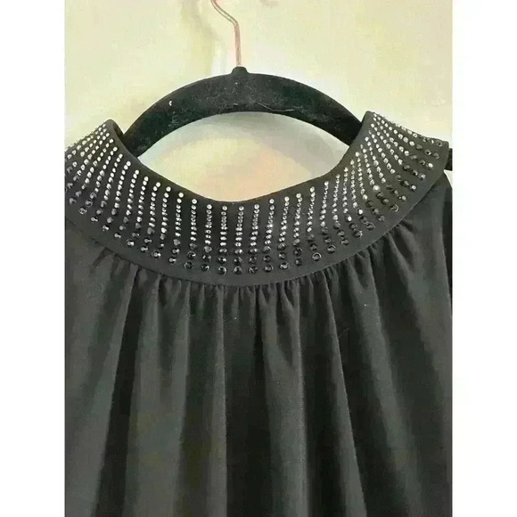 White House Black Market Beaded Neckline Halter Cocktail Dress Size XL - Picture 3 of 8